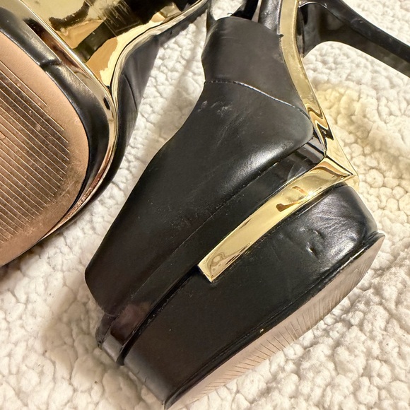 Aldo Elegant Black Peep-Toe Women's heels - Picture 6 of 6